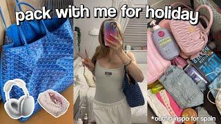 PACK W ME TO GO ON HOLIDAY *outfit inspiration + beauty hauls 