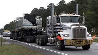 Big trucks and large machinery on the road (East Coast USA)