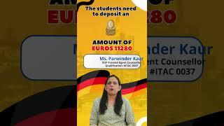 Funds Required for Germany Student visa from India #studyingermany #germanystudyvisa #studyvisa