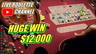  LIVE ROULETTE | HUGE WIN 12.000 In Las Vegas Casino  Amazing Session Exclusive  2024-09-22