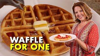 Easy Waffle Recipe for One - Crisp Golden Waffle