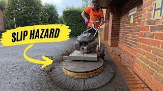 Care Home Needed Help After Heath And Safety Violation | Removing Moss with the Westermann Brush