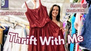 $1,000 Resale Goal in the Middle of Nowhere | Thrift With Me! Thrift and Thrive