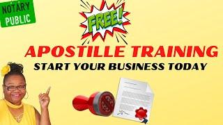 Apostille Training Step by Step / General Notary Work