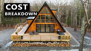 FULL CABIN COST BREAKDOWN! Modern A-Frame (DEN Outdoors A-Frame House)