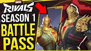 Marvel Rivals - SEASON 1 Battle Pass FIRST FULL LOOK! All Skins & Rewards