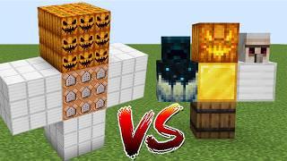 Alpha Mutant Iron Golem VS All Wardens And Piglins And Pillagers Golems Battle Minecraft