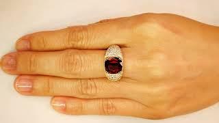 Unheated Pigeon Blood Ruby Ring at 5.01 carats by Kat Florence KF06517