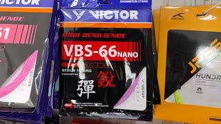 Senar terbaik Victor VBS 66 Nano test Auraspeed 100X ultra tension 26 rata empat simpul  Versi TRS