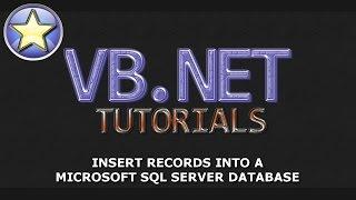 VB.NET Tutorial - INSERT records into a SQL Server Database - Part 2