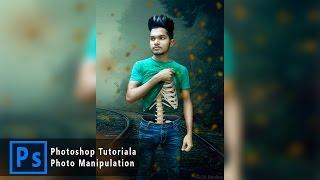 Photoshop tutorials - Skeleton Photo Manipulation - Photoshop