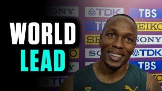 Akani Simbine Anchors WORLD LEAD 4x100M 2025 World Athletics Relays