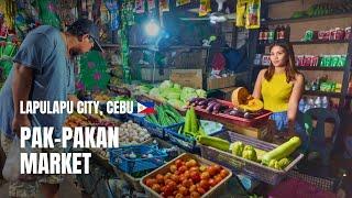  [4K] Pakpakan Public Market | Walking Tour | Lapulapu City | Cebu, Philippines