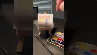 Watercolor boat miniature paintings #watercolor #art #gallery #painting #miniaturepaintings #boat