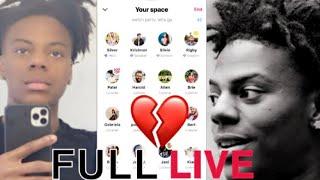 IShowSpeed TALKS with FANS on an “X space” (He gets MAD!) *FULL LIVE*