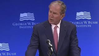 'Bigotry seems emboldened' says ex-president George W. Bush