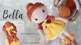 Bella Amigurumi Tutorial | Princess Series Part 1/2 Sub  / GretaWings