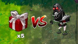 pvz fusion hard challenge. 5 random plants boxes vs black tall nut zombie. who will win??