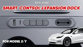 Tesstudio 2021+ Model 3/Y Smart Control Expansion Dock: Enhanced Interior Functionality