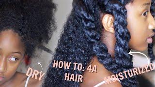 Noriya's HAIR ROUTINE FOR MOISTURE |Easy 4A Moisturizing Tutorial for Little Girls Natural Hair