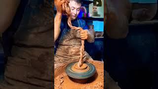 the magic of the potter's wheel #pottery #clay #vladikoladik2222 #potterystudio ‍‍‍