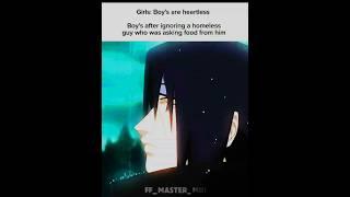 Itachi uchiha girls boys are heartless boys after ignoring @ff__master_mui #itachi #uchiha #comment