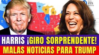 KAMALA HARRIS ¡GIRO SORPRENDENTE! IMPACTANTE MAPA ELECTORAL DE 2024