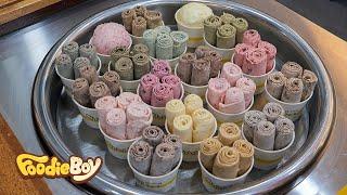 철판 아이스크림 스페셜 / Ice Cream Roll Special - Korean Street Food / 여수 악마의레시피 여수학동점