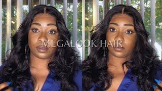 THE BEST GET UP & GO BODYWAVE GLUELESS WIG FT. MEGALOOK HAIR!