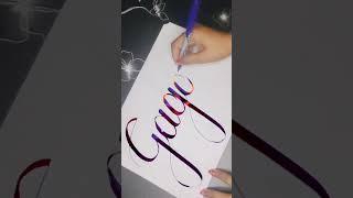 Gagan ️ calligraphy with masicalpen #howtowritecursivestepbystep #calligraphyhandwriting