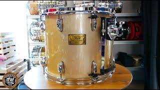 MW-Vintage.pl - Pearl Masters Custom MMX 14" x 12" Platinum Mist Rotating View 4K