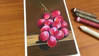 STILL LIFE Oil pastel Painting ~ REALISTIC Oil pastel drawing process