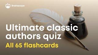 Test your classic literature skills with this ultimate authors quiz! 