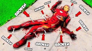 Breaking EVERY BONE As IRON MAN In GTA 5! (Mods)