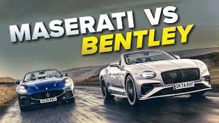 Bentley Continental GTC Speed vs Maserati GranCabrio Trofeo | Who makes the best luxury convertible?