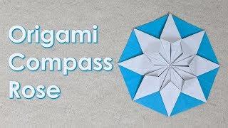 Christmas Origami Tutorial: Compass Rose (Dáša Ševerová)