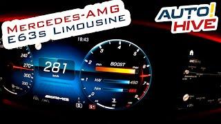 Tachovideo Mercedes-AMG E 63 S  SPEEDSHIFT 9G 0-100 kmh kph 0-60 mph Beschleunigung Acceleration