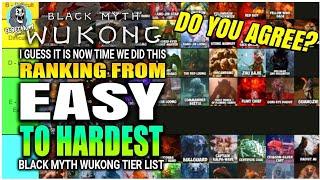 ALL BOSSES Ranked From Easiest To Hardest TIER LIST | Black Myth Wukong