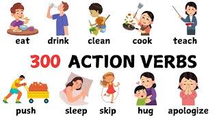 300 action verbs in English / action verbs for beginners