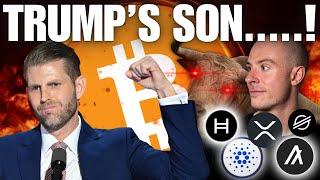 You Won't Believe What Trump's Son Just Said About Bitcoin And Crypto??? XRP's RLusd Approved!!!!!