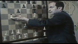 Mikhail Tal demonstrating famous Anderssen - Kieseritzky game (English subtitle)