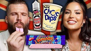 Americans Try WEIRD British Candy!