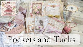 100 Days of Junk Journaling Ideas   Pocket and Tucks @Rachandbella #100daysjji