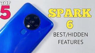 Tecno Spark 6 Top 5 Best/Hidden Features | Tips And Tricks