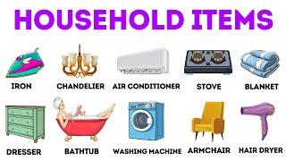 English Vocabulary: 200 Household Items | Household Vocabulary in English | Daily Use English Words