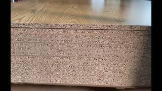 Melamine faced particle board