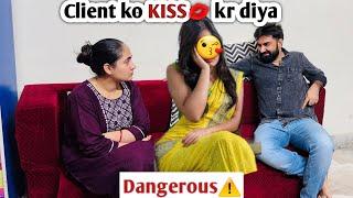 Going to KISS a Girl  Prank on wife | Love Guru Prank | epic reaction 