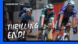 STORMS TO VICTORY!  | Conclusion of Tour de France Singapore Criterium | Eurosport Highlights