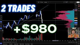 $980 PROFIT TRADING NQ (ONLY 2 TRADES)