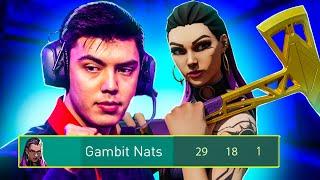 GAMBIT NATS TRYHARDING ON REYNA IN VALORANT